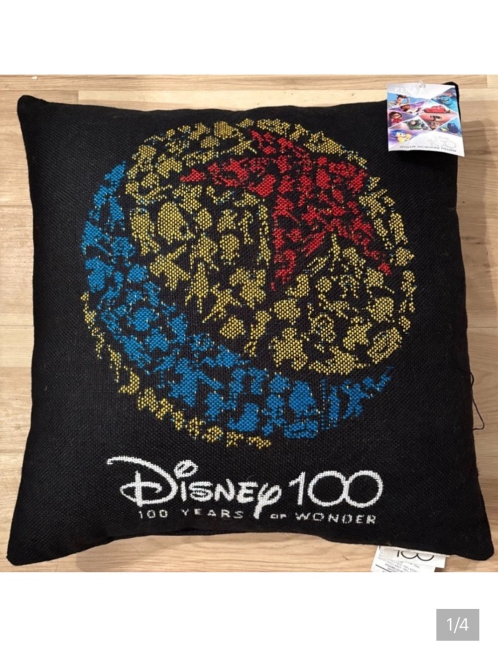 Disney Pixar Characters Multicolor Throw Pillow Cover